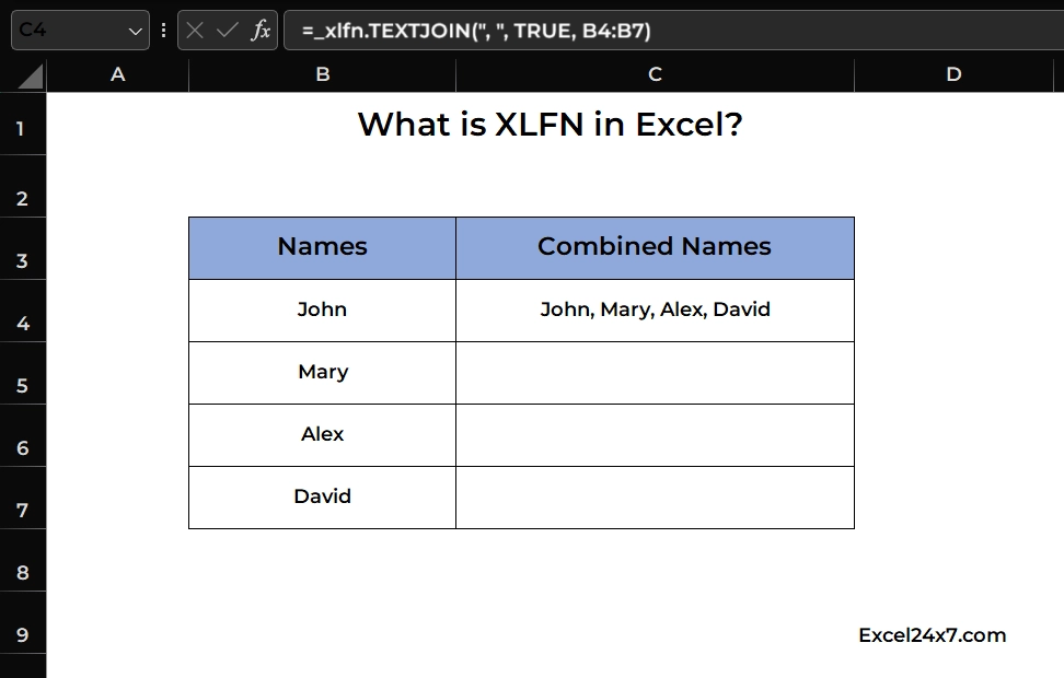 TextJoin Functions causes Excel XLFN in Excel 2013 version TextJoin Functions causes Excel XLFN in Excel 2013 version