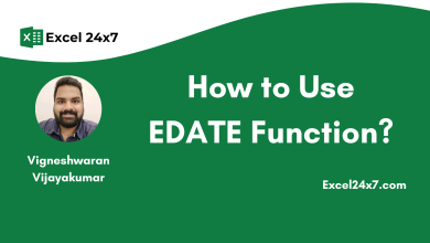 How to Use EDATE Function