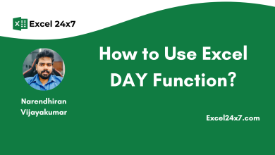 How to Use Excel DAY Function?