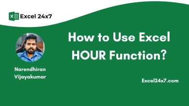 How to Use Excel HOUR Function?